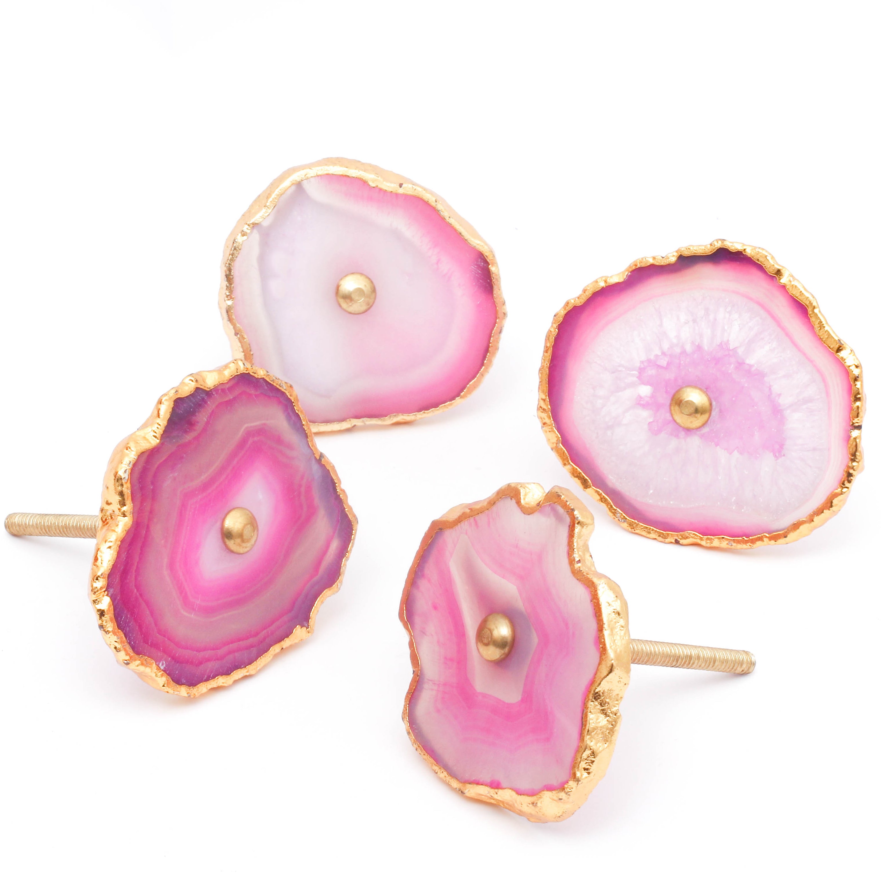 PinkSky Royal Agate Knobs - Set Of 6 freeshipping - Decokrafts Store