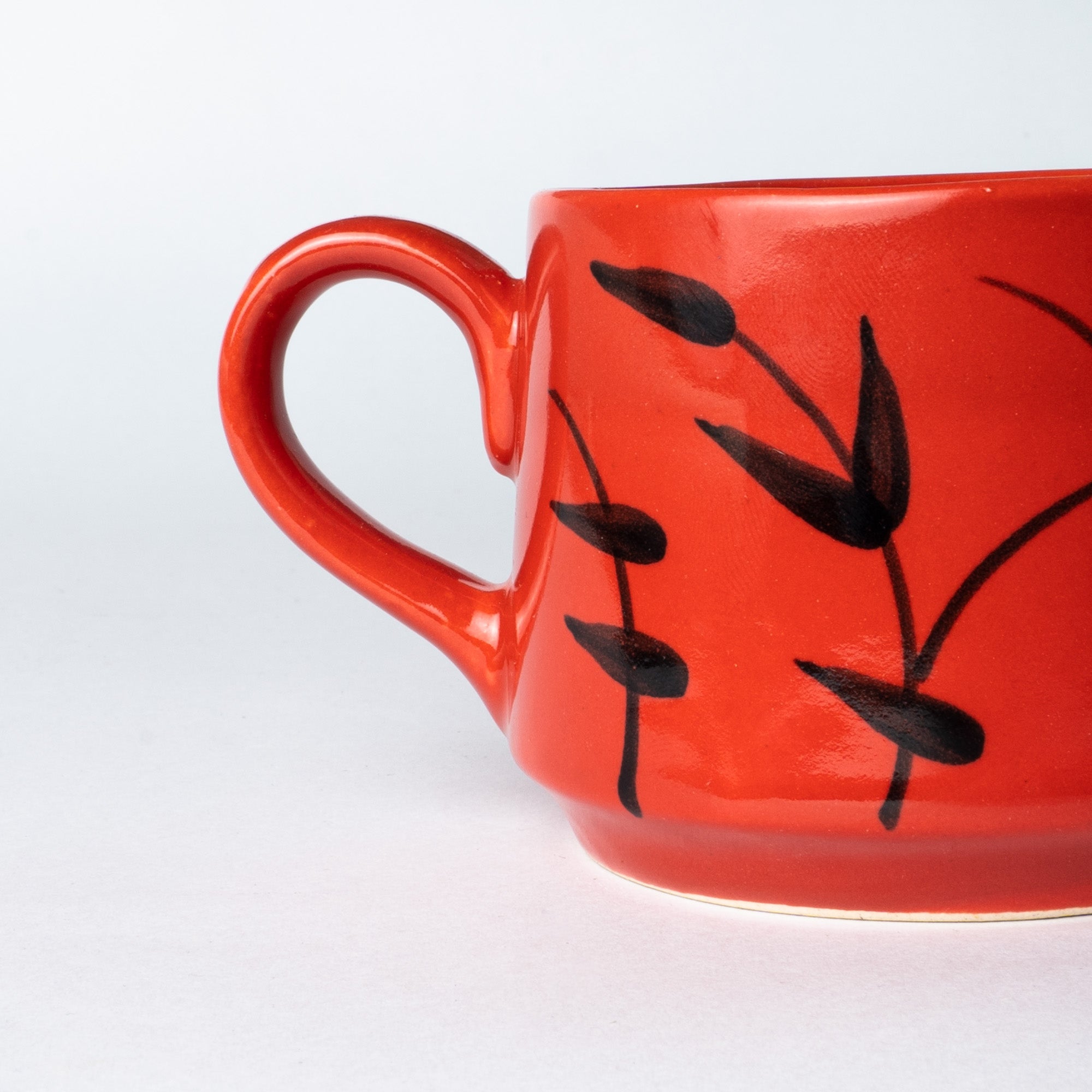 Decokrafts Red Oriental Tea Mugs