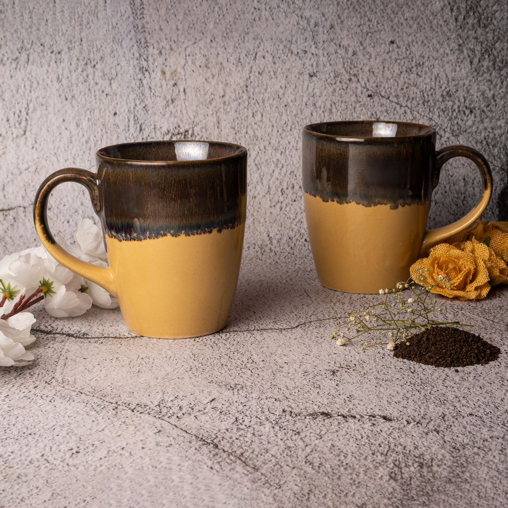 Decokrafts Yellow Pop Coffee Mugs