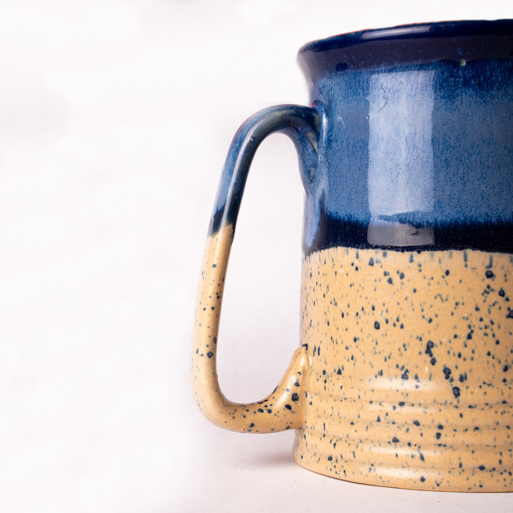 Decokrafts Blue Caramel Beer Mugs