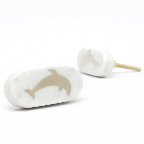 The Golden Dolphin Marble Knobs - Set Of 6 freeshipping - Decokrafts Store