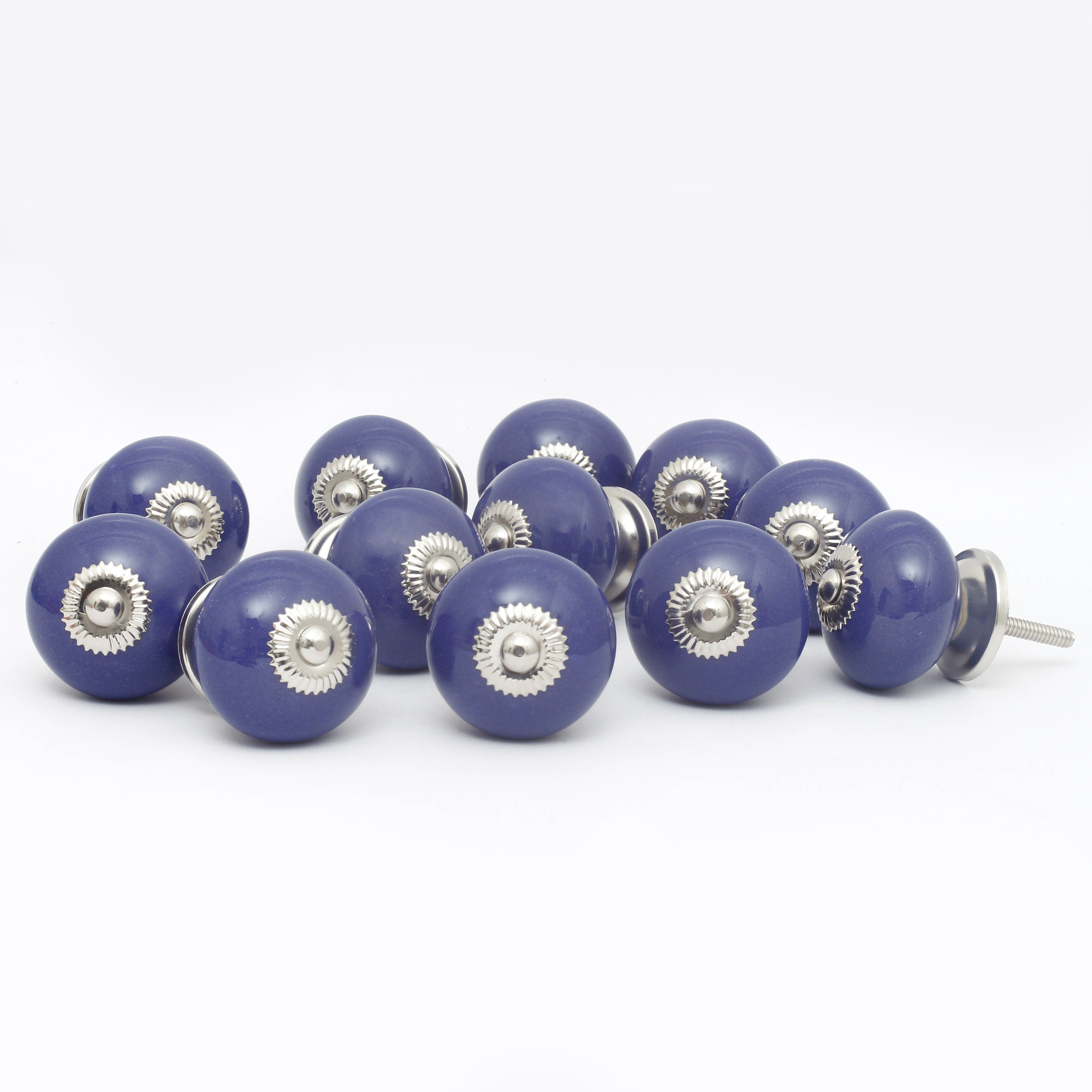 Purple Tomato Ceramic Knobs - Set Of 6 freeshipping - Decokrafts Store