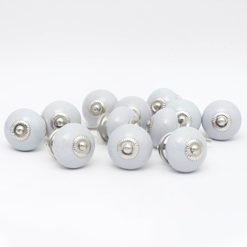 Off Grey Tomato Ceramic Knobs - Set Of 6 freeshipping - Decokrafts Store