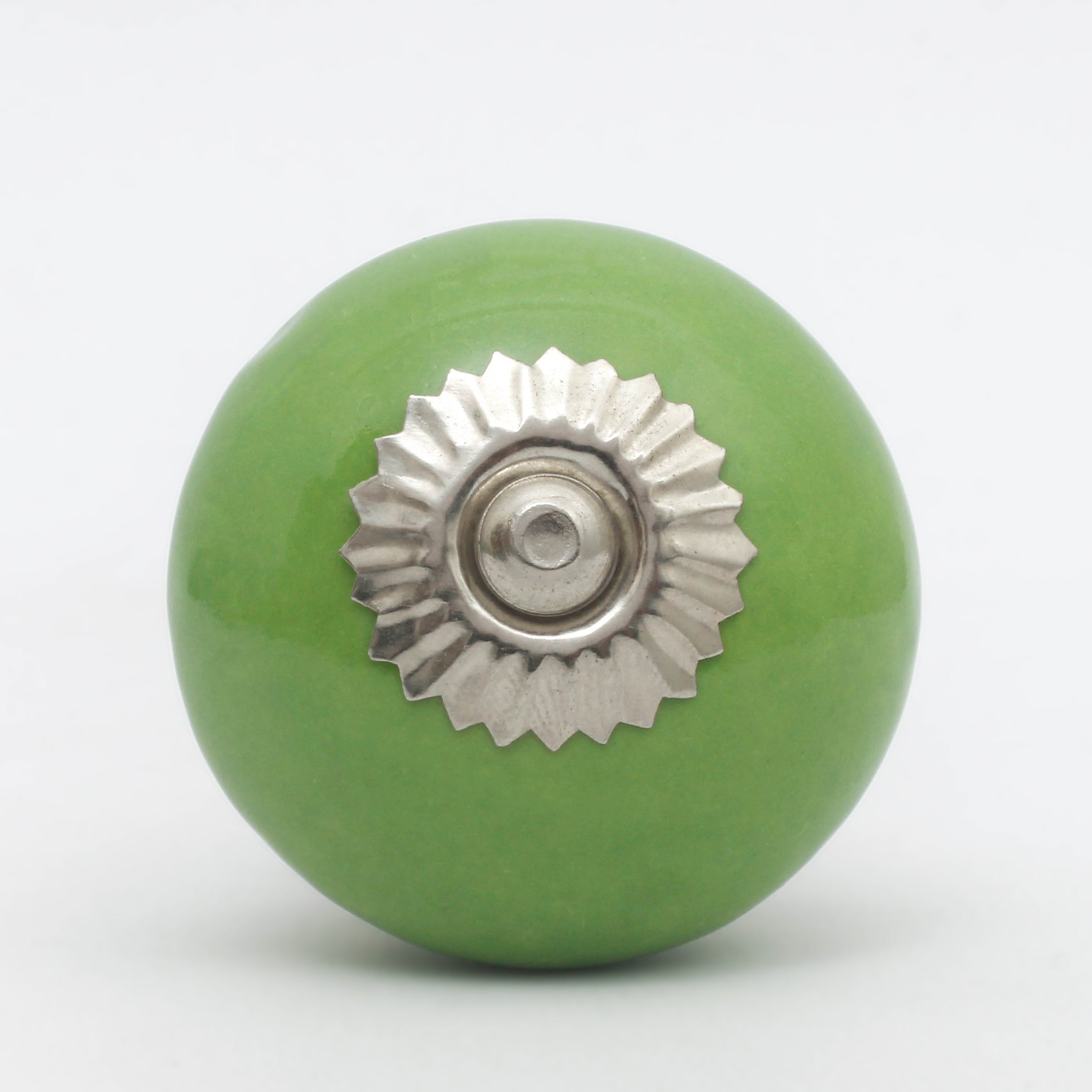 Green Tomato Ceramic Knobs - Set Of 6 freeshipping - Decokrafts Store